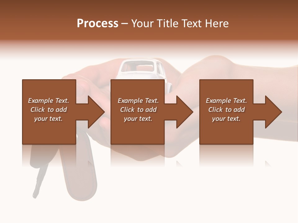 A Person Holding A Car Key In Their Hand PowerPoint Template