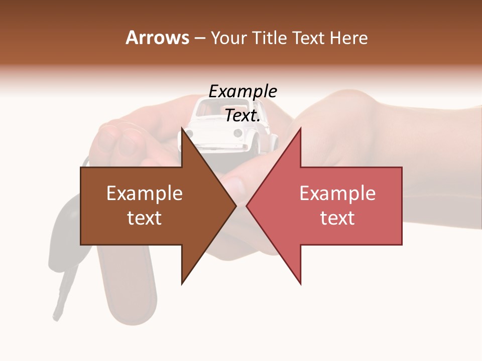 A Person Holding A Car Key In Their Hand PowerPoint Template