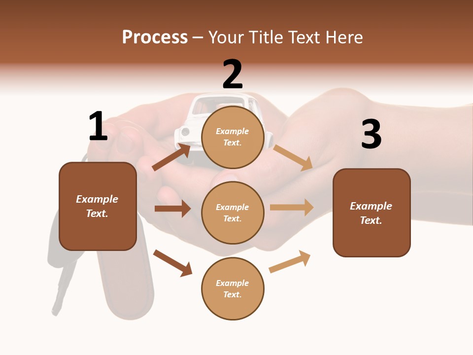 A Person Holding A Car Key In Their Hand PowerPoint Template