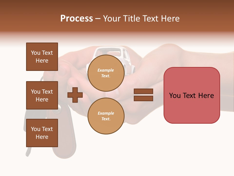 A Person Holding A Car Key In Their Hand PowerPoint Template