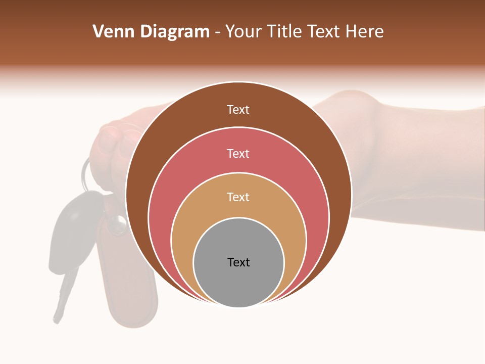 A Person Holding A Car Key In Their Hand PowerPoint Template