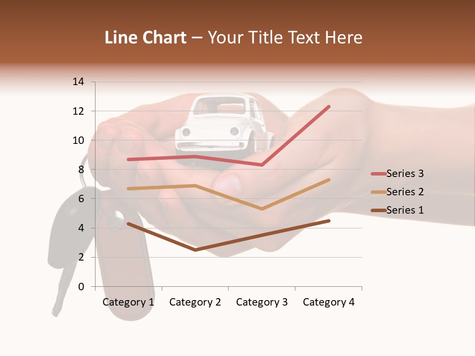 A Person Holding A Car Key In Their Hand PowerPoint Template