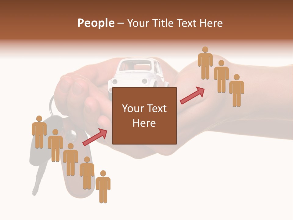 A Person Holding A Car Key In Their Hand PowerPoint Template