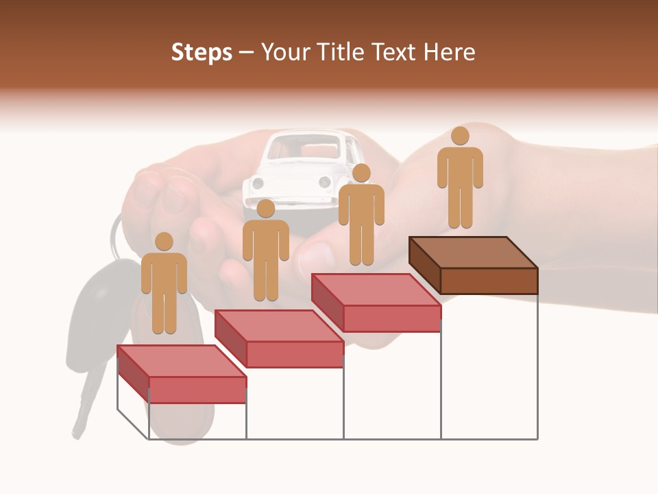 A Person Holding A Car Key In Their Hand PowerPoint Template