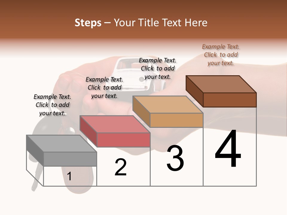 A Person Holding A Car Key In Their Hand PowerPoint Template