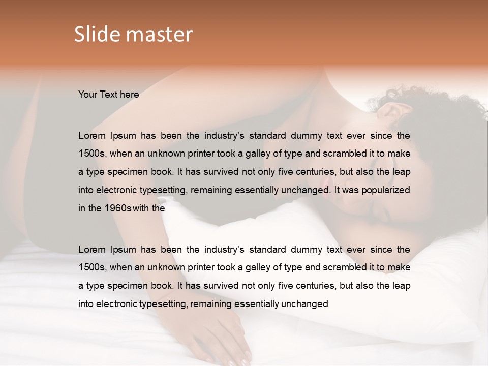 Tranquil Prenatal Belly PowerPoint Template