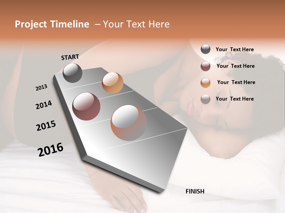 Tranquil Prenatal Belly PowerPoint Template