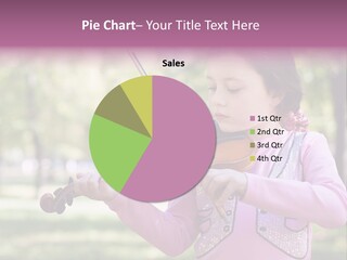 Pretty Viola Face PowerPoint Template