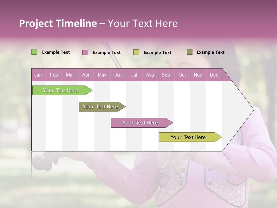 Pretty Viola Face PowerPoint Template