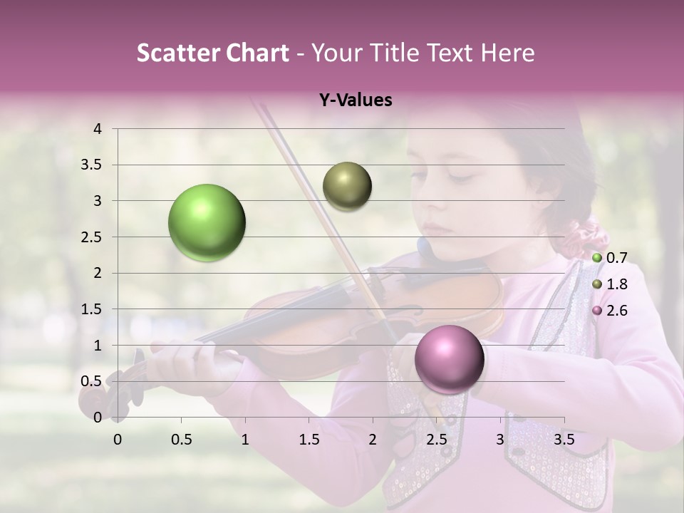 Pretty Viola Face PowerPoint Template