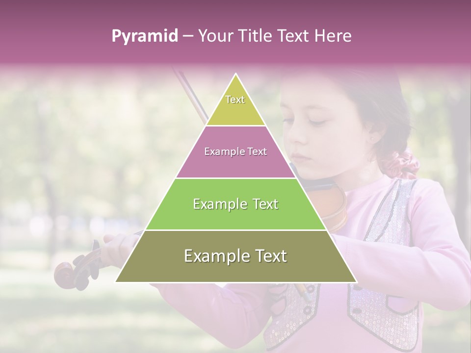 Pretty Viola Face PowerPoint Template