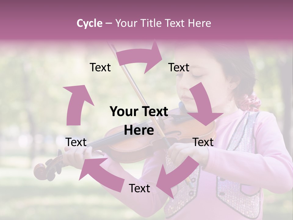 Pretty Viola Face PowerPoint Template