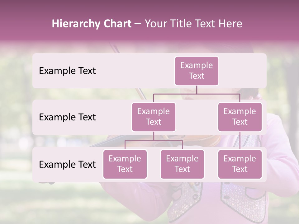 Pretty Viola Face PowerPoint Template