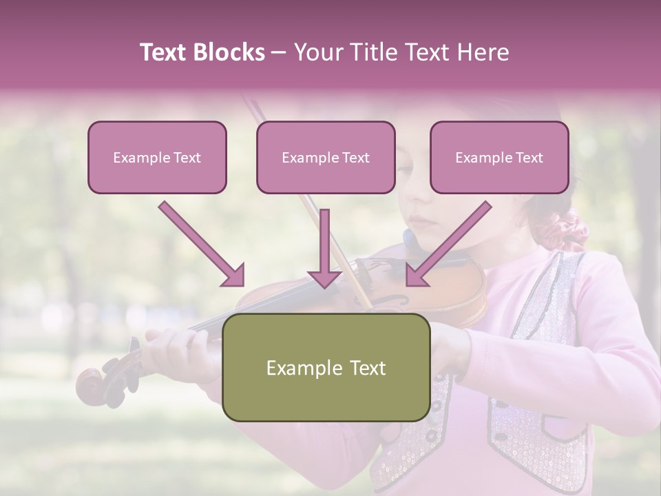 Pretty Viola Face PowerPoint Template