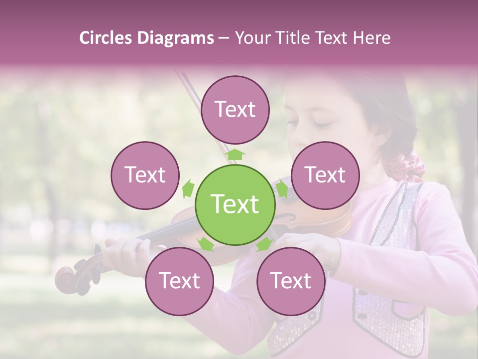 Pretty Viola Face PowerPoint Template