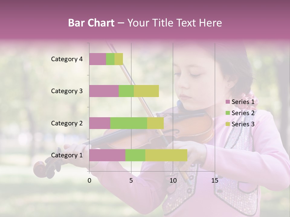 Pretty Viola Face PowerPoint Template