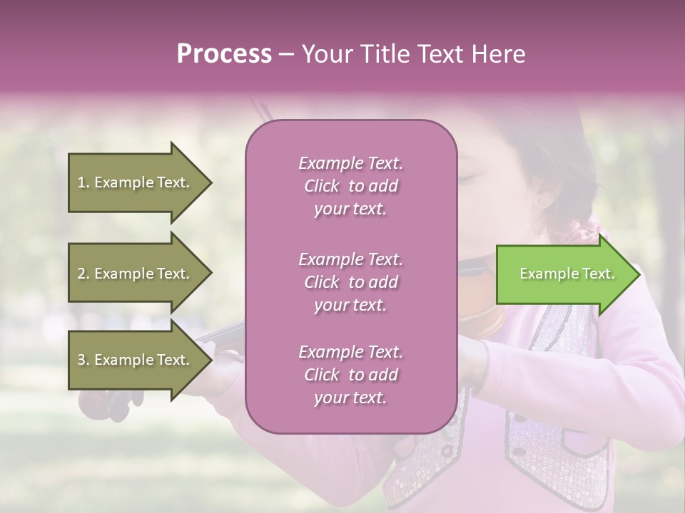 Pretty Viola Face PowerPoint Template
