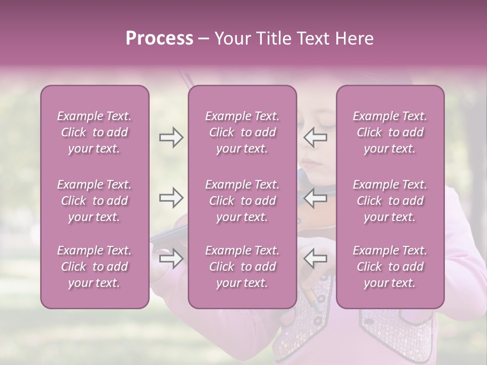 Pretty Viola Face PowerPoint Template