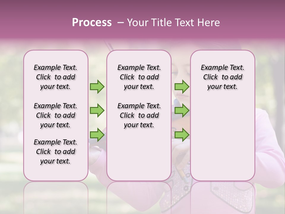 Pretty Viola Face PowerPoint Template