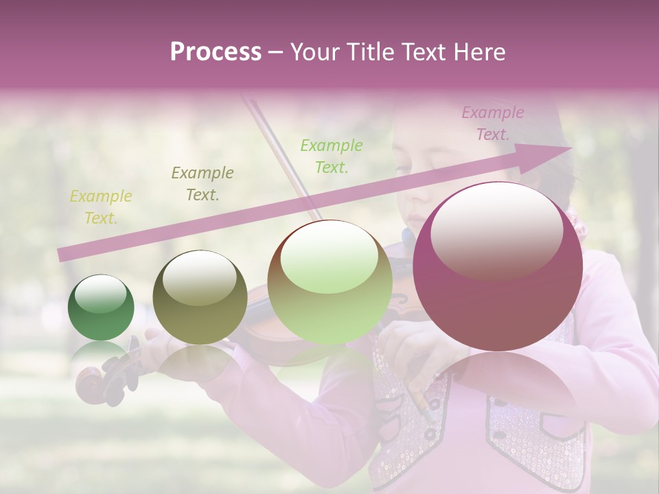 Pretty Viola Face PowerPoint Template