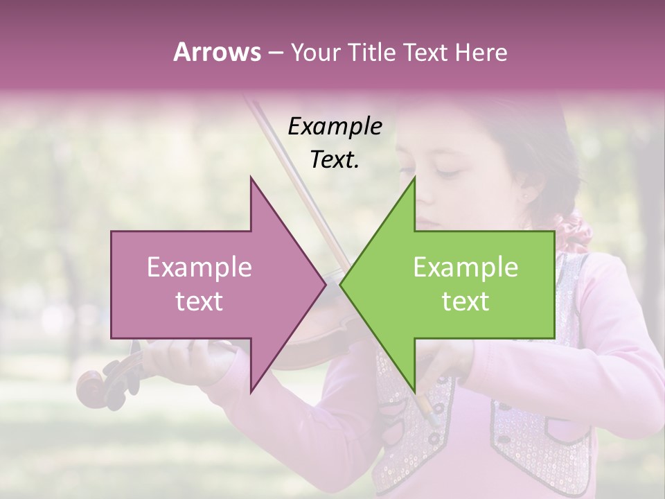 Pretty Viola Face PowerPoint Template