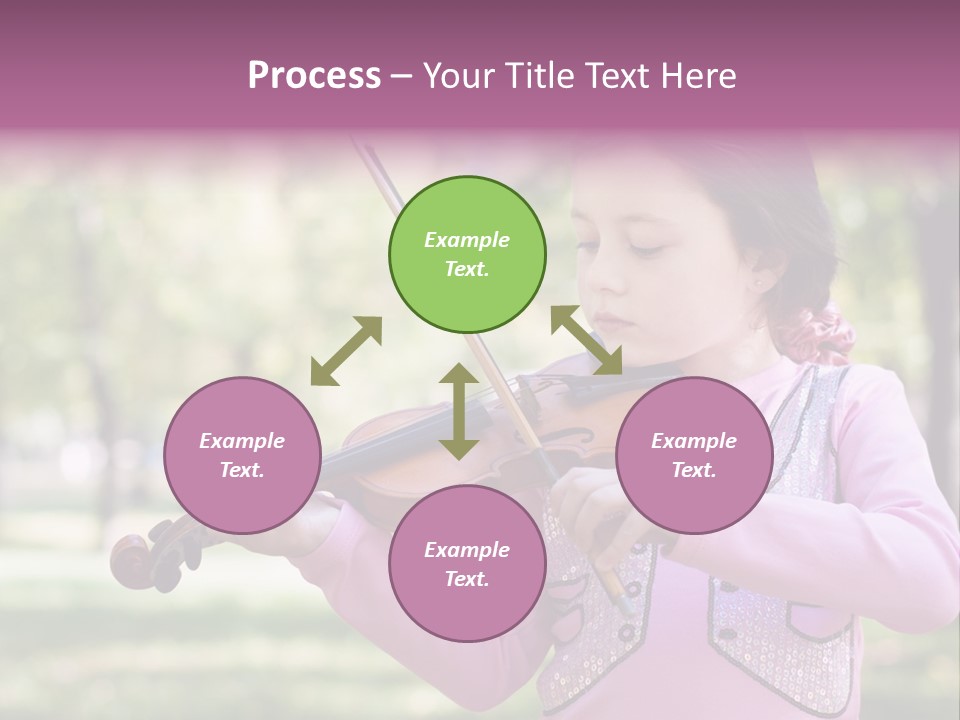 Pretty Viola Face PowerPoint Template