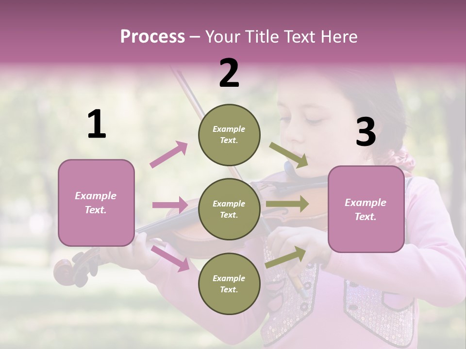 Pretty Viola Face PowerPoint Template