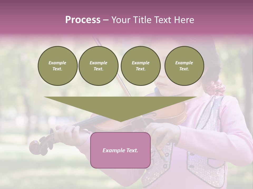 Pretty Viola Face PowerPoint Template
