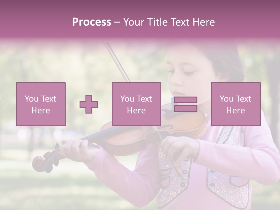Pretty Viola Face PowerPoint Template