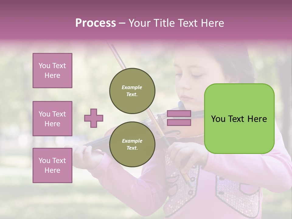 Pretty Viola Face PowerPoint Template