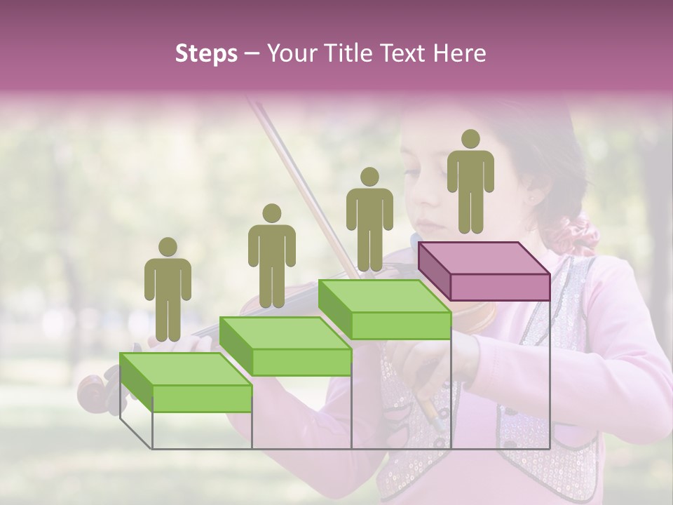 Pretty Viola Face PowerPoint Template