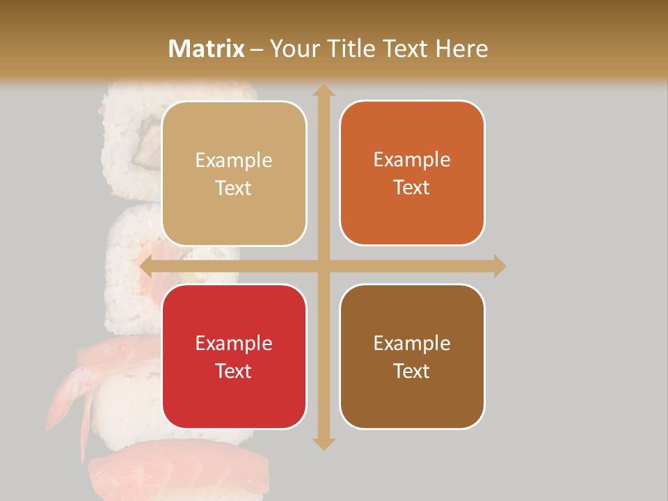 Japanese Chopsticks Trendy PowerPoint Template