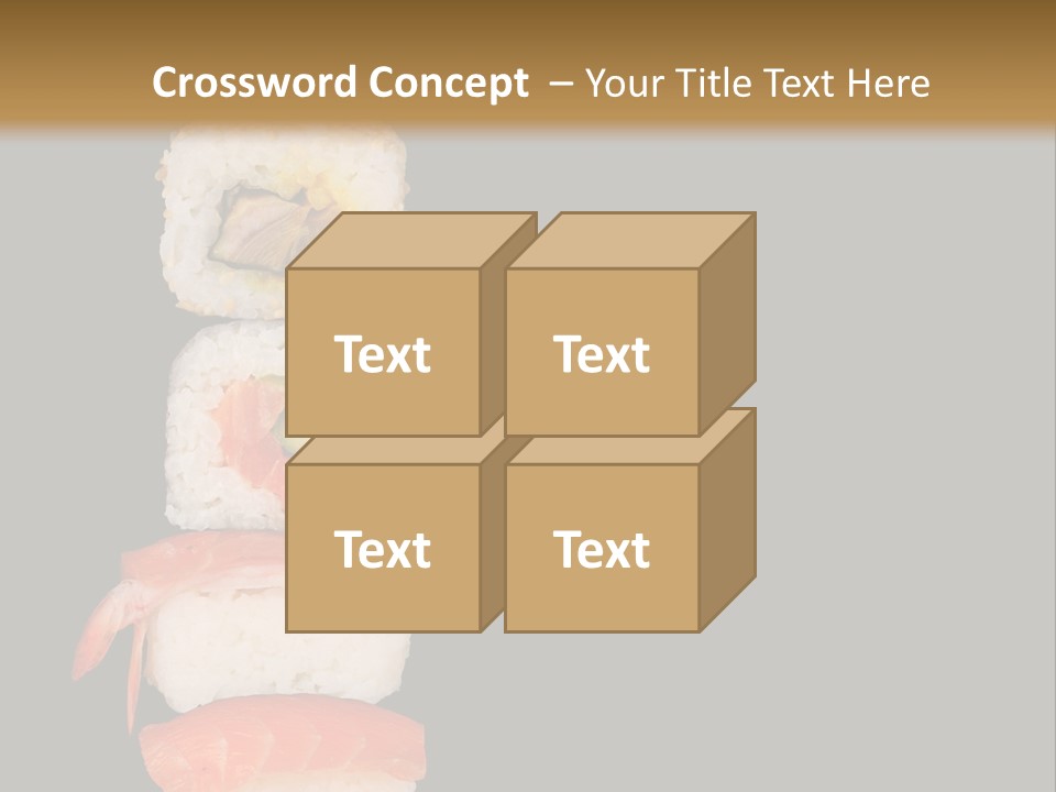 Japanese Chopsticks Trendy PowerPoint Template