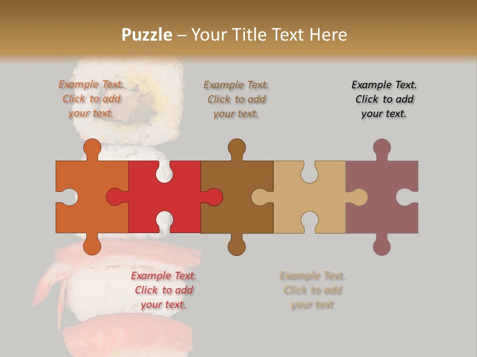 Japanese Chopsticks Trendy PowerPoint Template