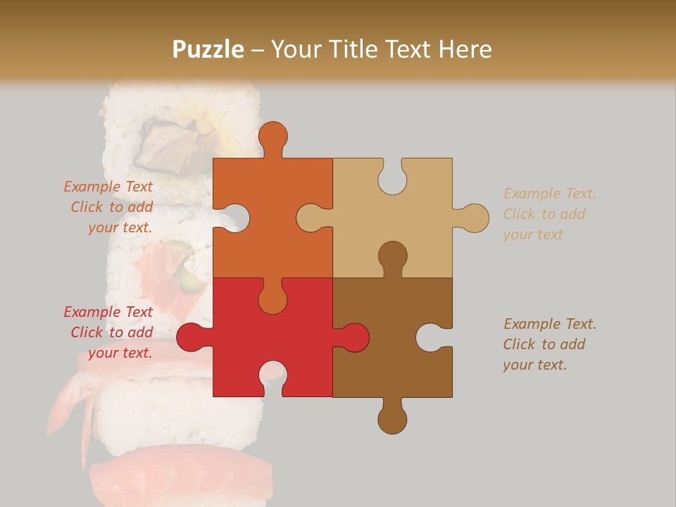 Japanese Chopsticks Trendy PowerPoint Template