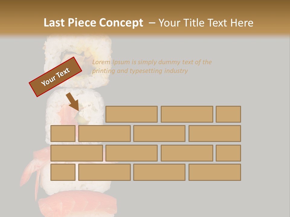 Japanese Chopsticks Trendy PowerPoint Template