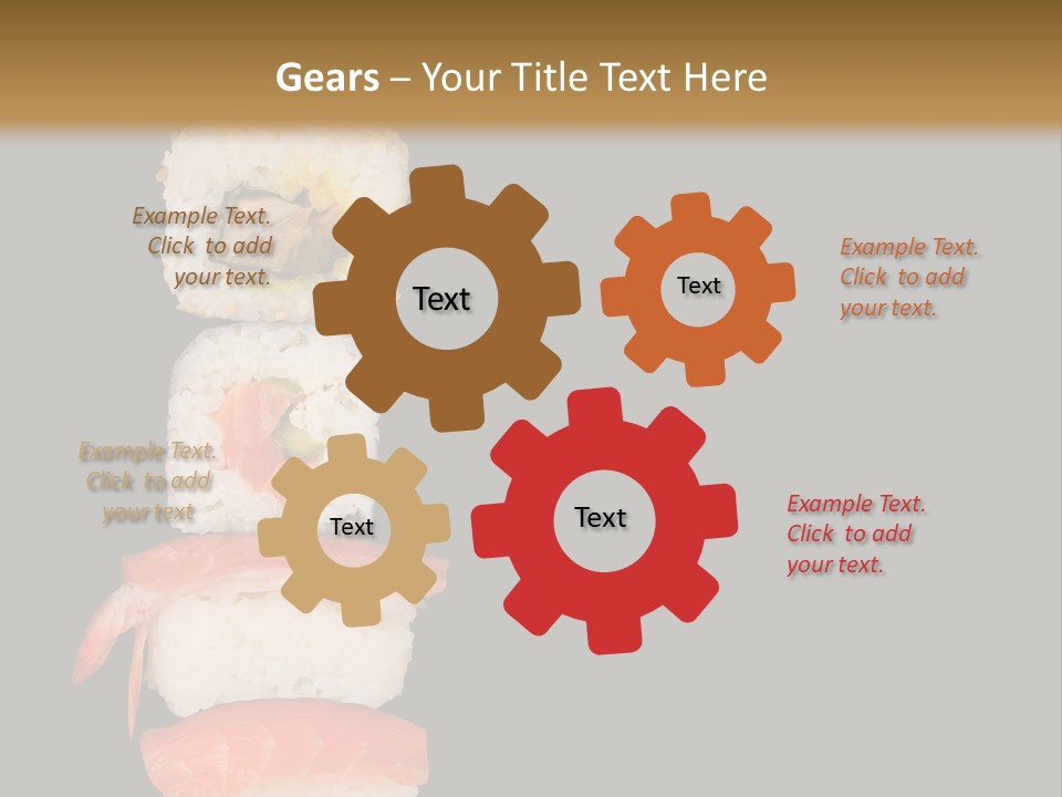 Japanese Chopsticks Trendy PowerPoint Template