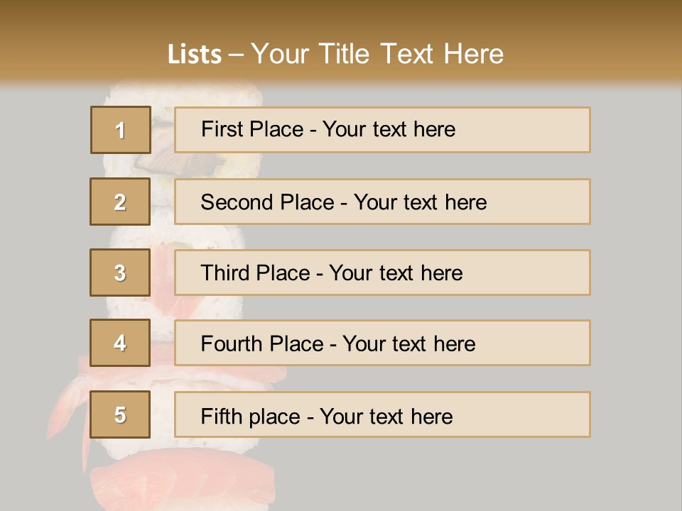 Japanese Chopsticks Trendy PowerPoint Template