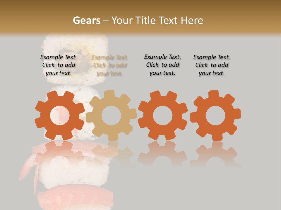 Japanese Chopsticks Trendy PowerPoint Template