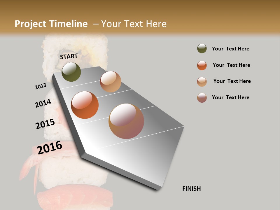 Japanese Chopsticks Trendy PowerPoint Template