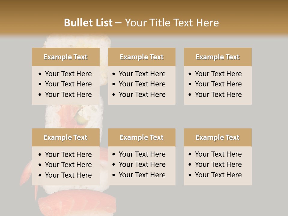 Japanese Chopsticks Trendy PowerPoint Template