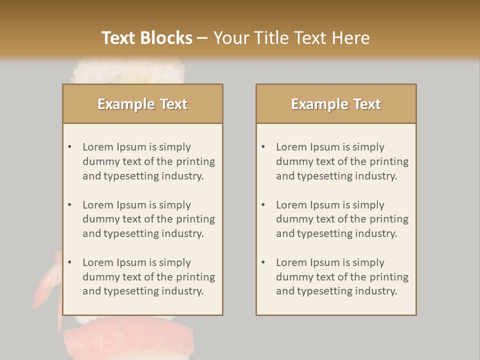 Japanese Chopsticks Trendy PowerPoint Template