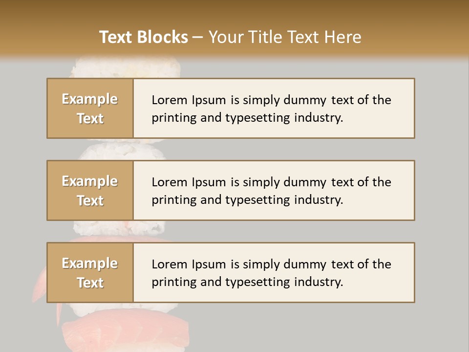 Japanese Chopsticks Trendy PowerPoint Template