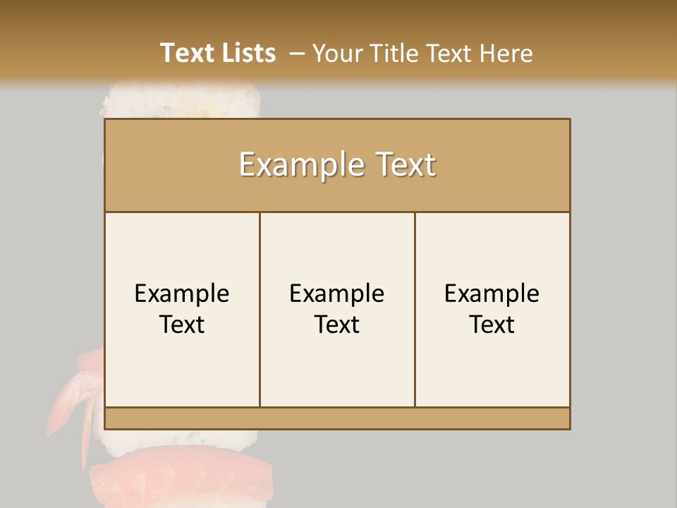 Japanese Chopsticks Trendy PowerPoint Template