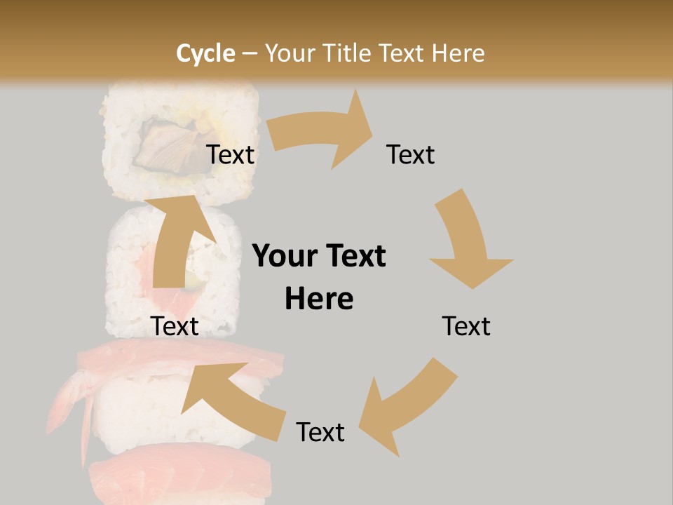 Japanese Chopsticks Trendy PowerPoint Template
