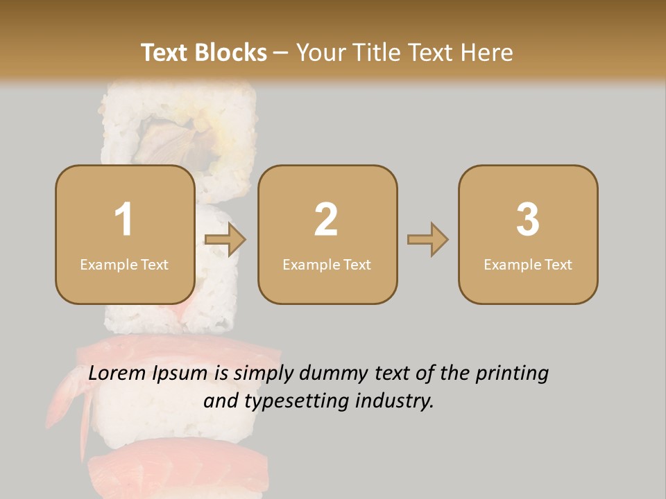 Japanese Chopsticks Trendy PowerPoint Template