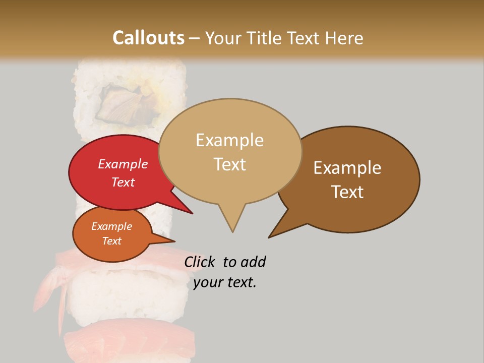 Japanese Chopsticks Trendy PowerPoint Template