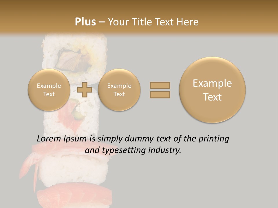 Japanese Chopsticks Trendy PowerPoint Template