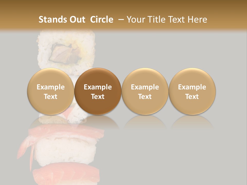 Japanese Chopsticks Trendy PowerPoint Template