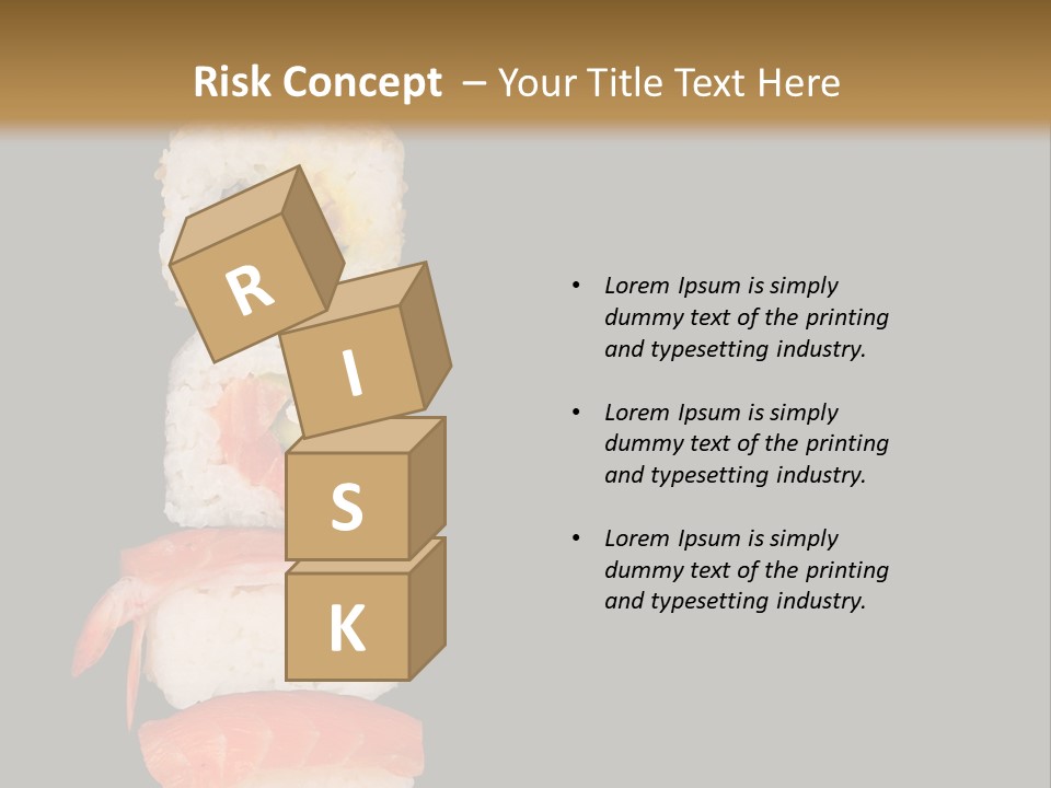 Japanese Chopsticks Trendy PowerPoint Template